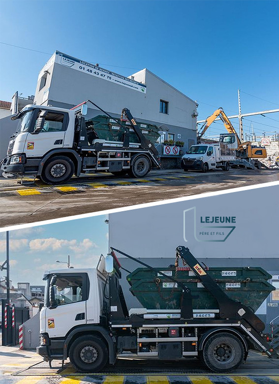 Location benne 16m3 75 paris